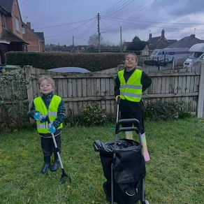 Community litter picks across Stafford help 10-year-old Edie raise money for Caudwell Children