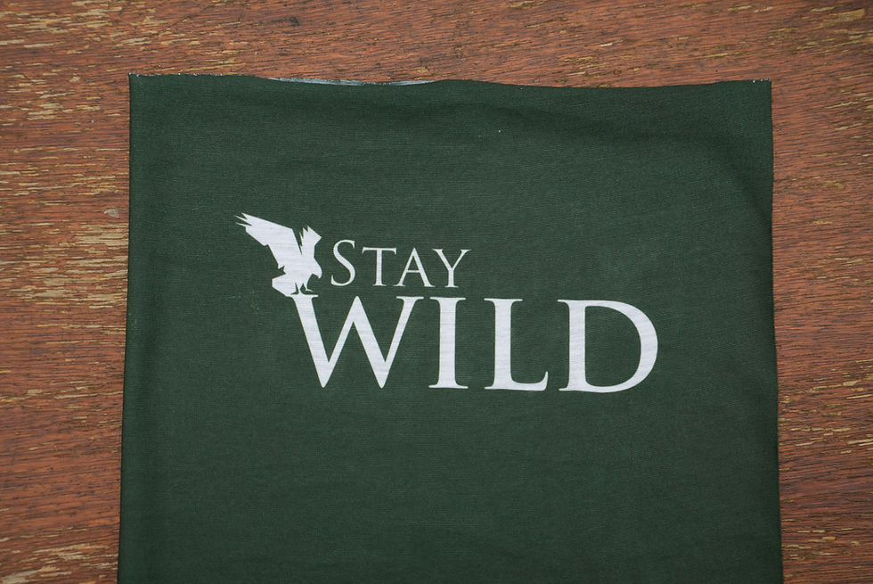 Thumbnail: Olive Green Spend More Time In The WILD Neck Gaiter