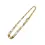 Thumbnail: Fine 9ct yellow gold Figaro bracelet laid flat for chain detail view