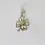 Thumbnail: Polished four leaf clover pendant charm shown close-up