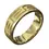 Thumbnail: 9ct yellow gold 6mm ring with engraved Greek Key pattern
