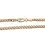 Thumbnail: Close-up of 9ct gold curb chain necklace clasp and flat chain detail