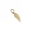 Thumbnail: Close-up of detailed 9ct yellow gold wing charm with jump ring