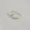 Thumbnail: Open 10mm 9ct white gold sleeper earrings side by side