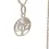 Thumbnail: Silver Tree of Life charm on necklace chain – detailed round pendant design