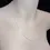Thumbnail: 1.4mm sterling silver cable chain necklace displayed on mannequin bust