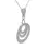 Thumbnail: Pendant displayed with chain back view slightly angled