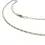 Thumbnail: 9ct yellow gold Figaro chain necklace with polished diamond-cut links