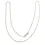 Thumbnail: 9ct yellow gold fine curb chain necklace displayed in full length curve