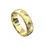 Thumbnail: Handcrafted 9ct gold band with milgrain edges and textured design