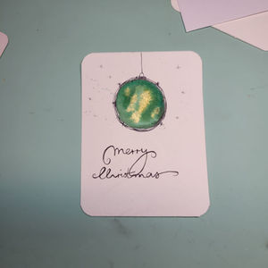 Karte Weihnachtskugel