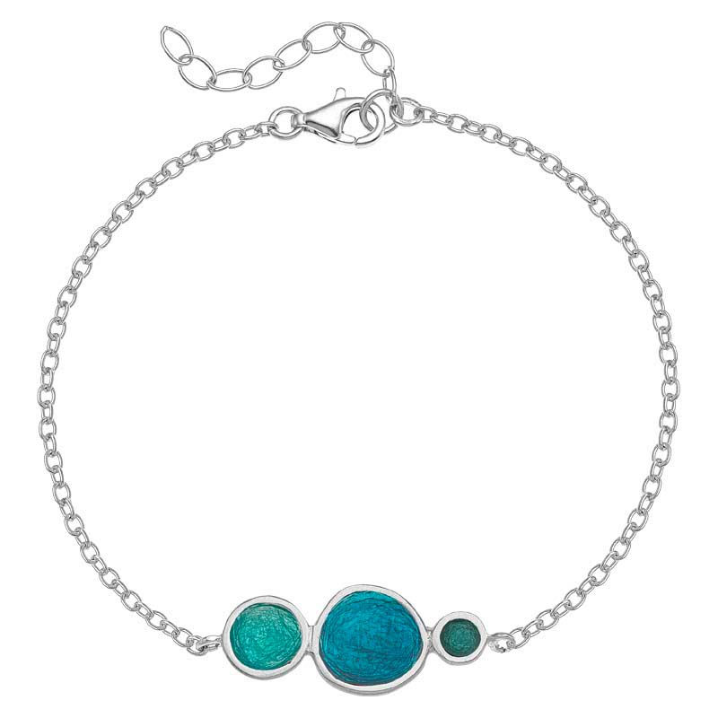 Thumbnail: Bracelet in silver with enamel