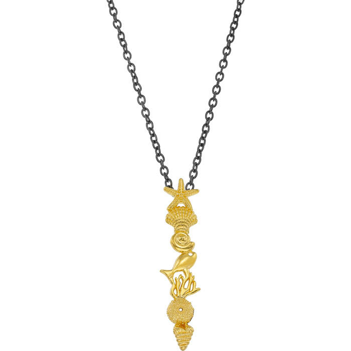 silver jewelry with sea elements