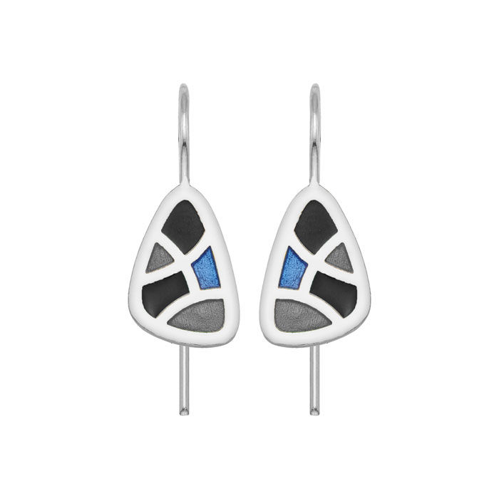 Μικρογραφία: silver earrings with enamel