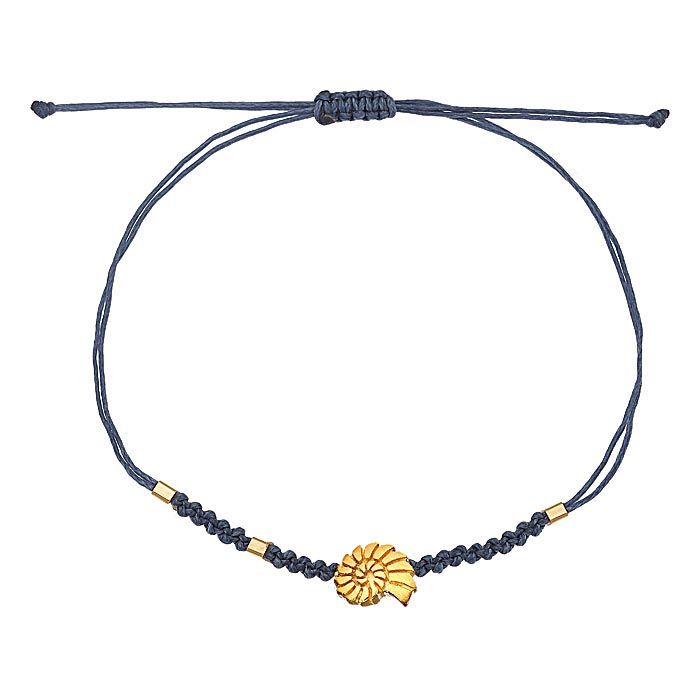 Μικρογραφία: macrame bracelet in silver with enamel