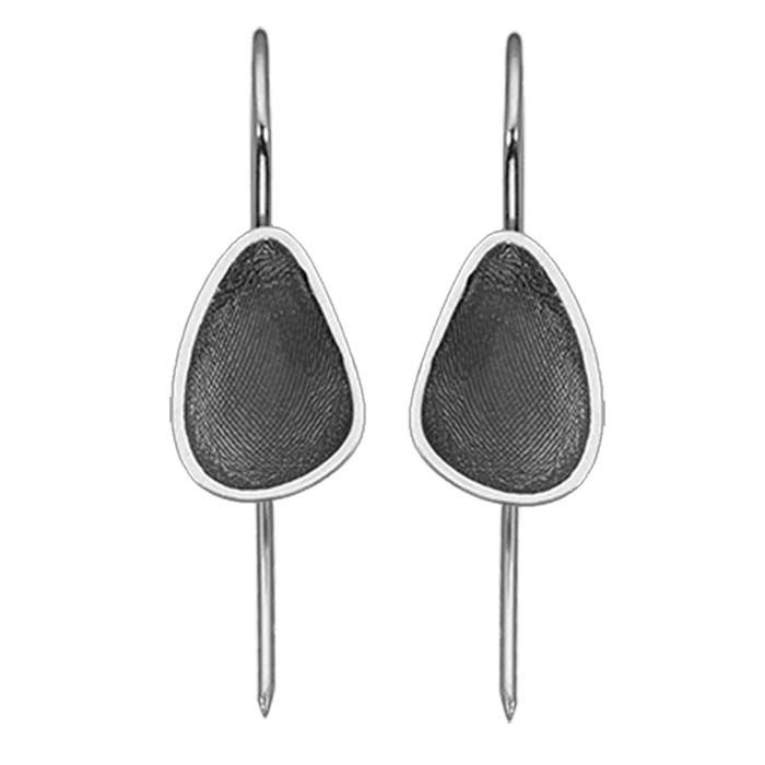 Μικρογραφία: Silver hook earrings with enamel