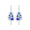 Thumbnail: silver earrings with enamel