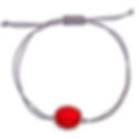 Macrame Bracelet with Sterling Silver Elements and Enamel