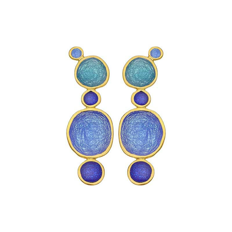 Thumbnail: Earrings in silver with enamel