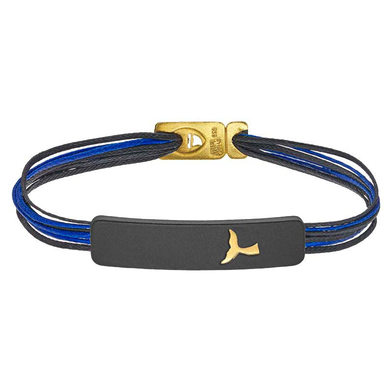 Μικρογραφία: Handmade cord bracelet with clasp and silver element – minimalist unisex jewelry.