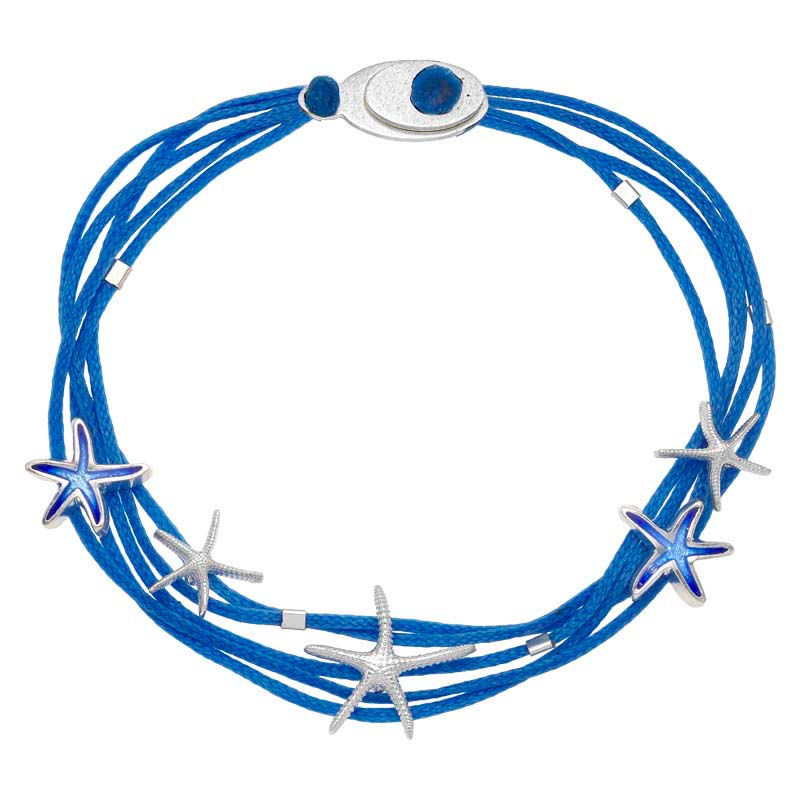 Bracelet in silver with enamel in Aegean Region