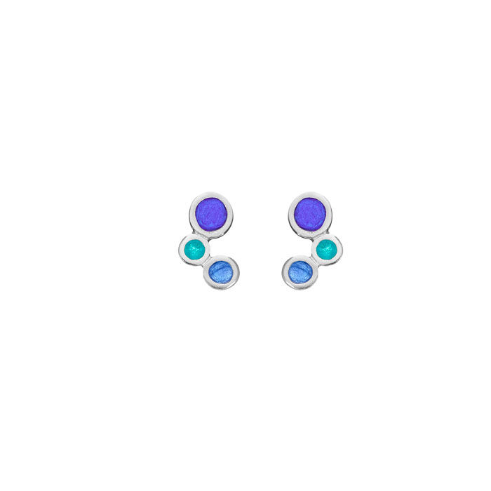 Thumbnail: Earrings in silver with enamel