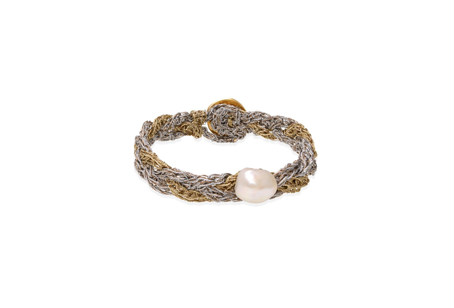 handmade greek knitted silver jewelry