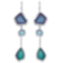 Μικρογραφία: Sea glass and enamel earrings