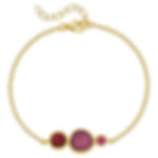 Bracelet in silver with enamel