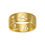 Thumbnail: Unisex gold plated sterling silver ring