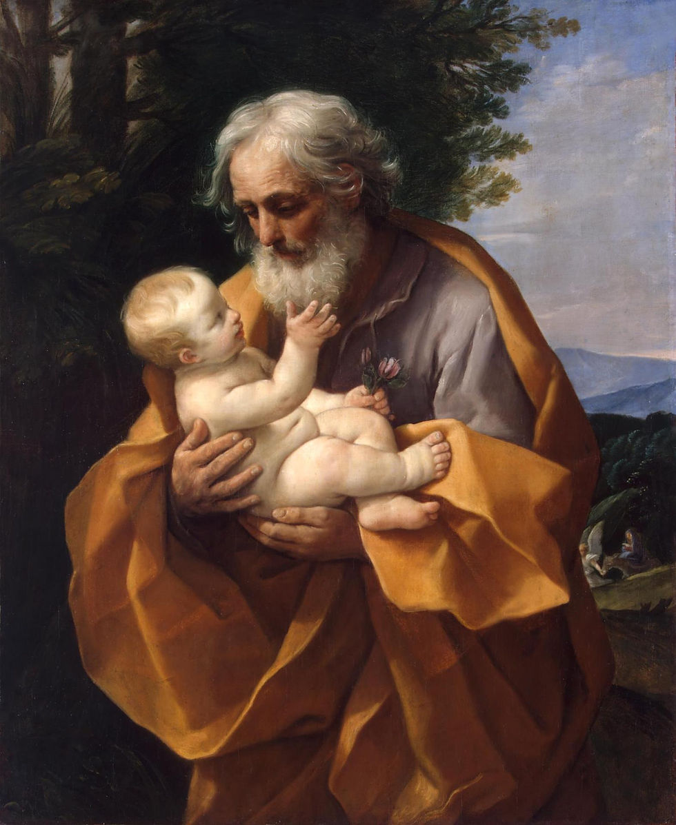 St. Joseph with the Christ Child by Guido Reni (public domain)