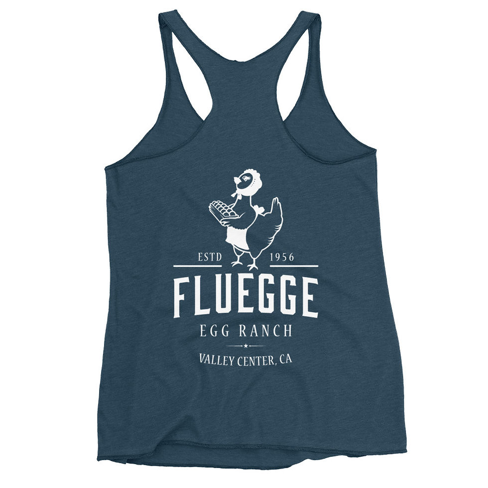 Thumbnail: Women's Racerback Tank - white logo
