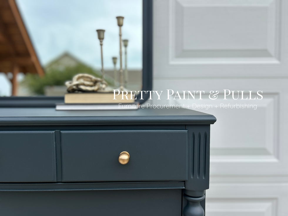 Thumbnail: Vintage Solid Wood Dresser