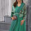 Thumbnail: Drape Saree - Saree, Jacket & Belt Set - Sea Green.