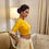 Thumbnail: Yellow collar blouse 