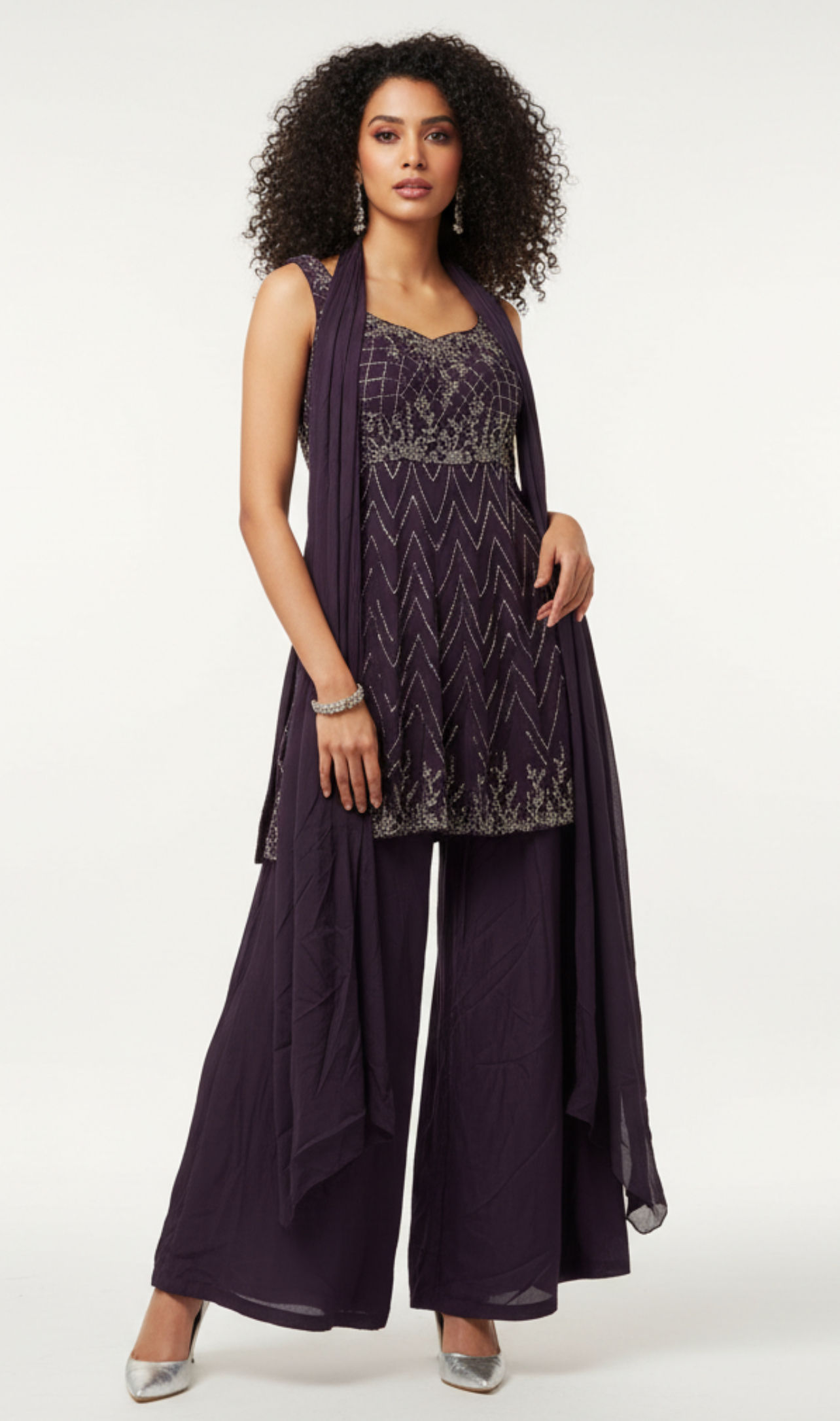 Indowestern Sharara - Wine