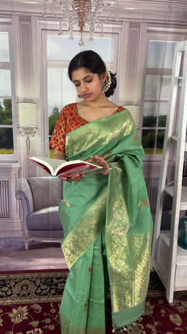 Thumbnail: Multicolor brocade Blouse.