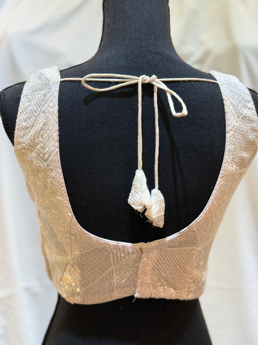 Thumbnail: White sequence Blouse 