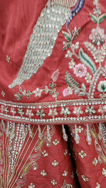 Thumbnail: Bridal Lehenga - Raw Silk