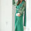 Thumbnail: Drape Saree - Saree, Jacket & Belt Set - Sea Green.