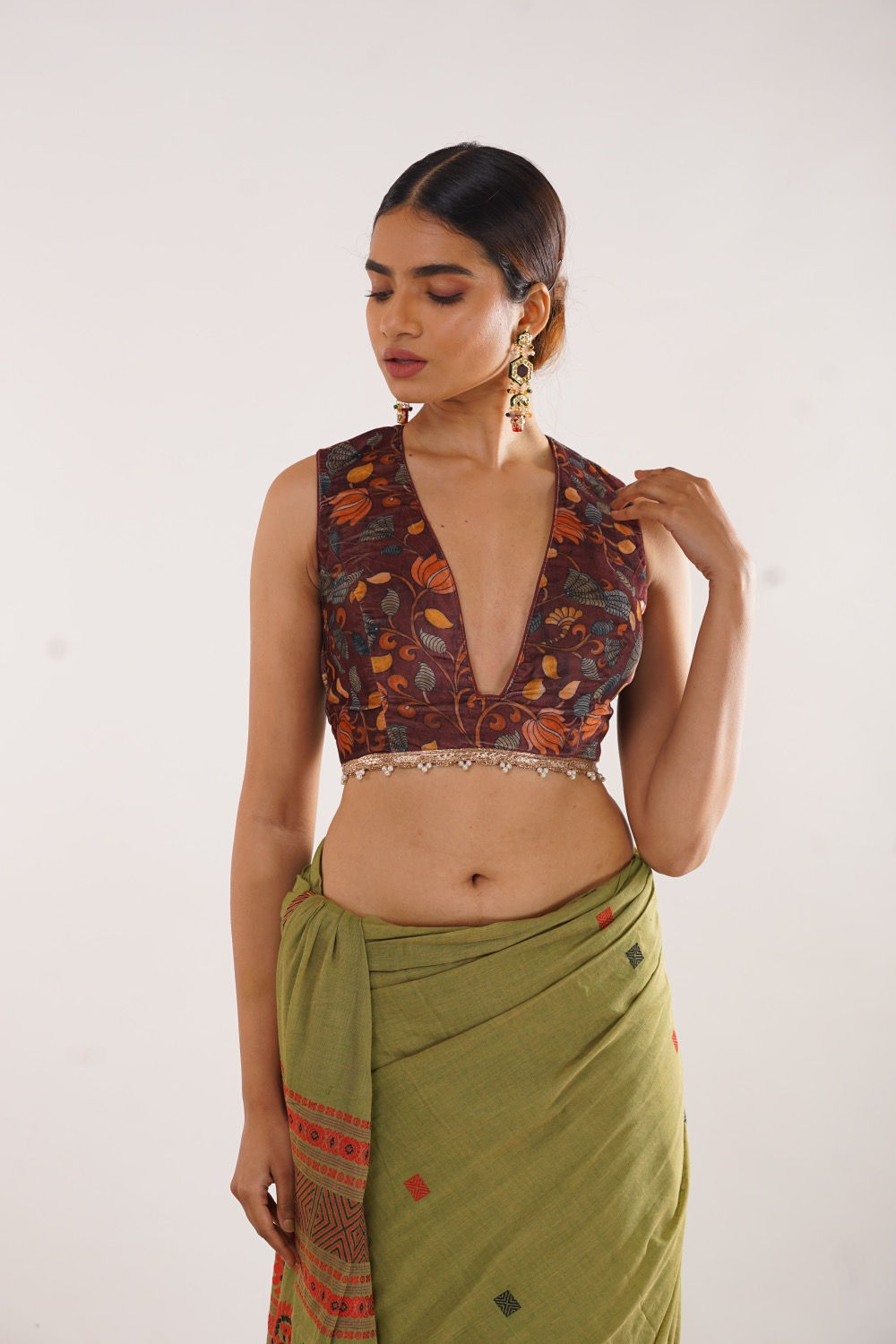 Velvet Kalamkari.