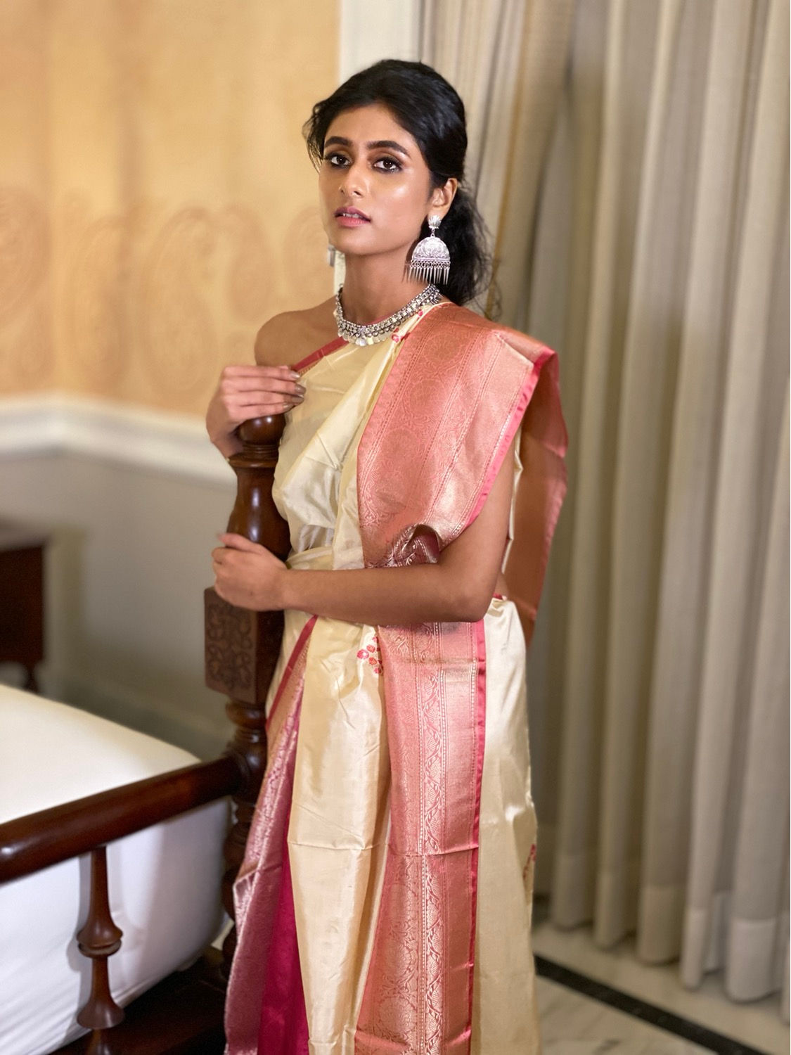 Cream Katan Benarasi.