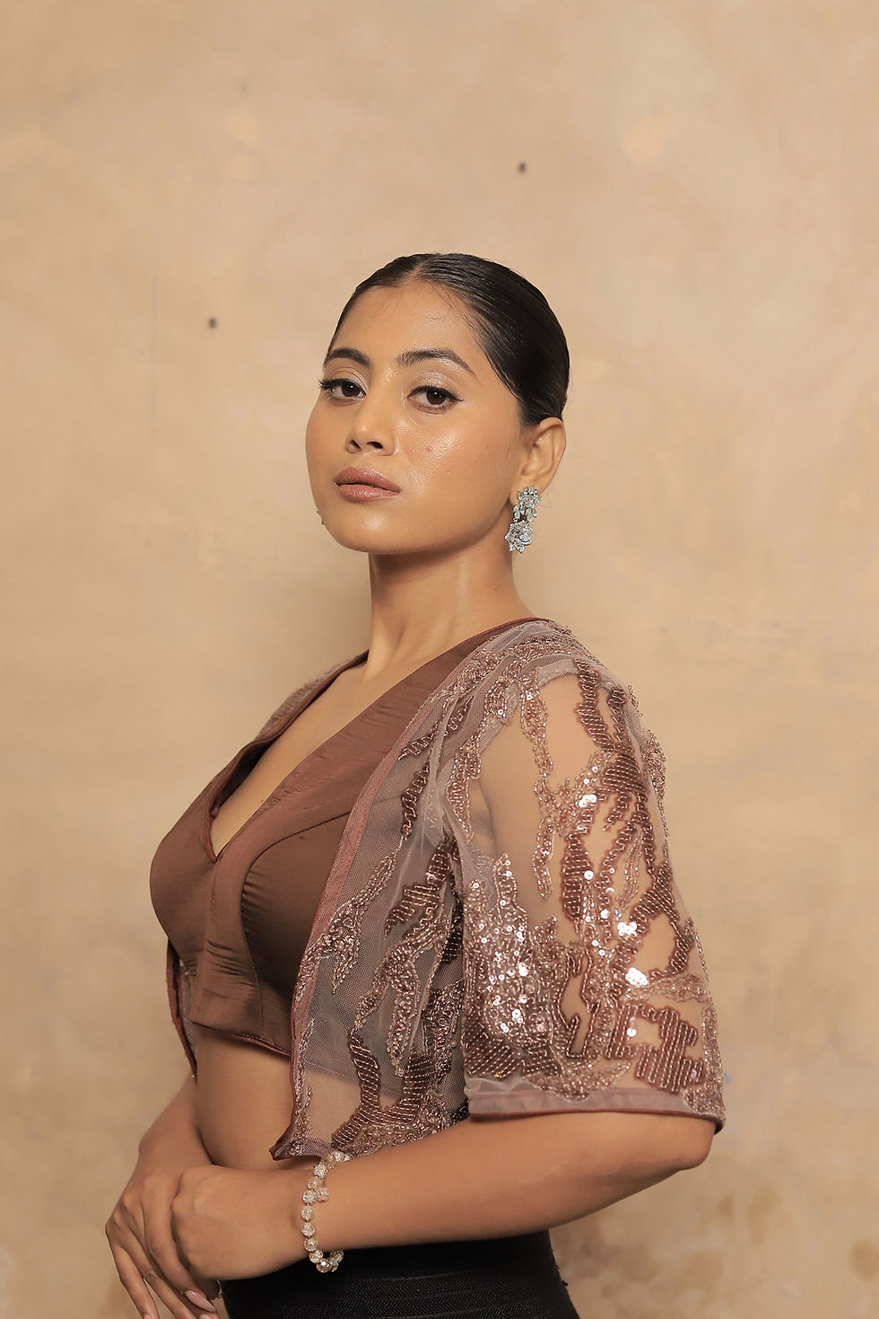 Thumbnail: Net sequin blouse 
