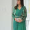Thumbnail: Drape Saree - Saree, Jacket & Belt Set - Sea Green.