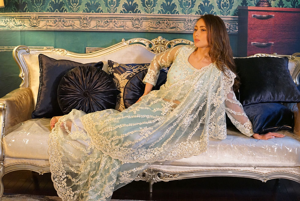 Thumbnail:  Sequin Saree & blouse 
