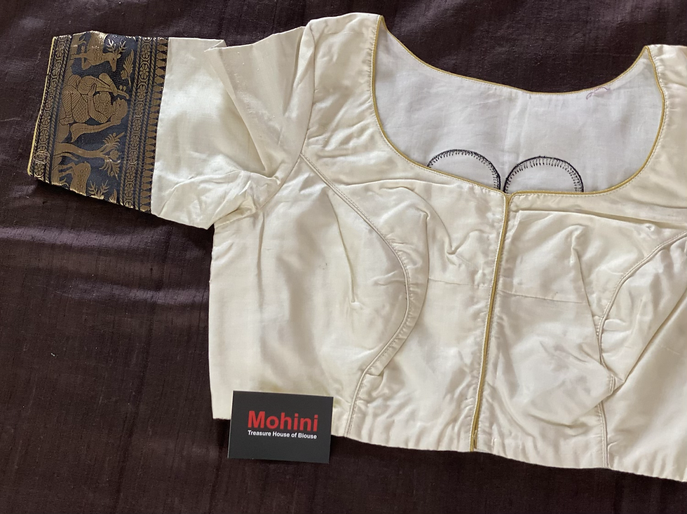 Thumbnail: Baluchori White  Blouse.