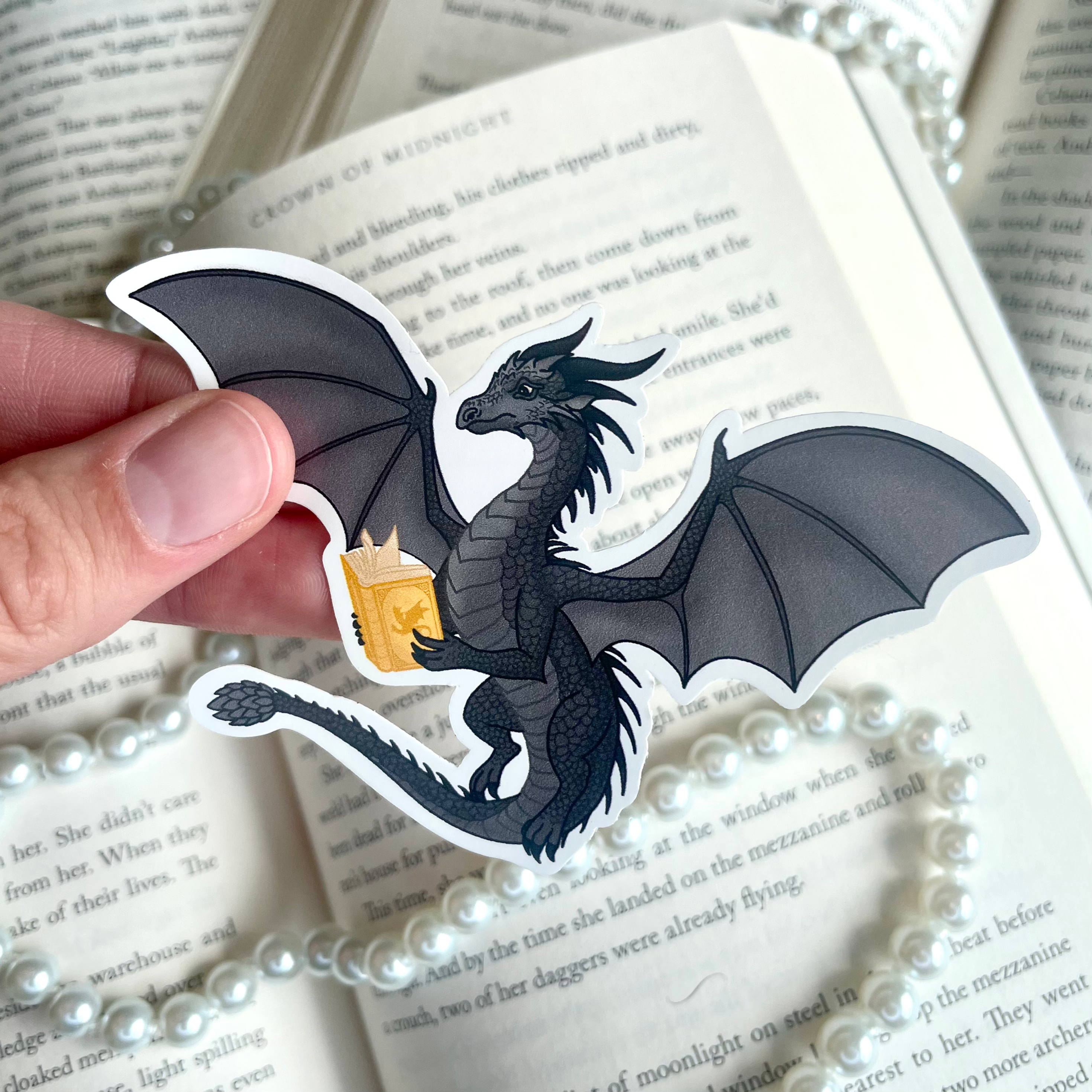 Book Dragon Sticker