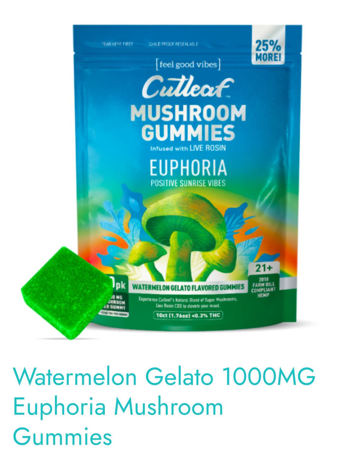 Euphoria mushroom hashurizer infused gummies