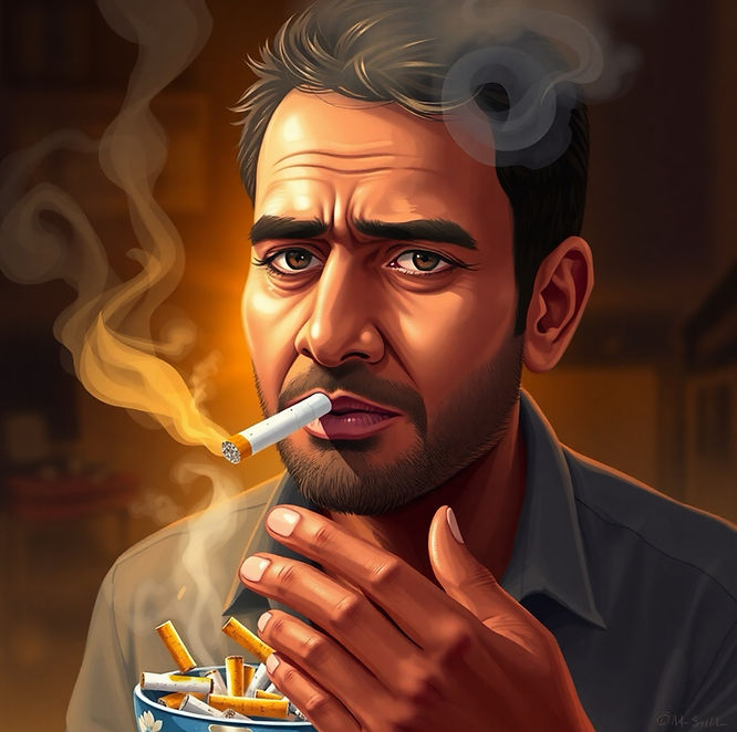 Smoking can negatively impact gut health