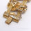 Thumbnail: Signed Marcel Boucher Bracelet and Brooch Set Gold Tone Pink Clear Rhinestones